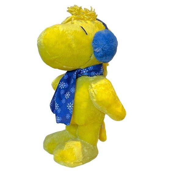 Peanuts Woodstock Snowflake Scarf Headphones Standing Plush 19” - Picture 2 of 16